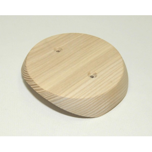 Круглая накладка для светильника D108, на бревно/плоская, серия Свет, Clever Wood