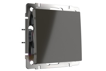 W1113007/ Перекрестный выключатель одноклавишный (серо-коричневый)