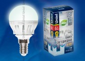 LED-G45-6W/NW/E14/FR ALM01WH Лампа светодиодная. Форма "шар", матовая колба. Материал корпуса алюминий. Цвет свечения белый. Серия Merli. Упаковка пластик
