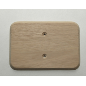 Накладка для сдвоенной розетки, серия Радиус 8, Clever Wood