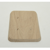 Накладка двухместная, серия Радиус 8, Clever Wood
