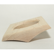 Накладка для сдвоенной розетки, между блок-хауса, серия Прямой угол ВМ, Clever Wood