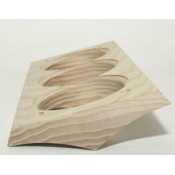 Накладка трехместная, между блок-хауса, серия Прямой угол ВМ, Clever Wood