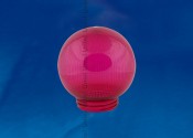 UFP-P150A RED Рассеиватель призматический (с насечками) в форме шара для садово-парковых светильников. Диаметр - 150мм. Тип соединения с крепежным элементом - резьбовой. Материал - САН-пластик. Цвет - красный. Упаковка - 16 шт. в групповой картонной
