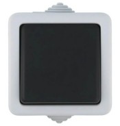 EF600S Выключатель одноклавишый 1-полюсной (схема 1), IP54, серия LK Aqua, LK Studio