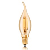 Ретро лампа светодиодная E14, диммируемая, золотой,  Sun Lumen