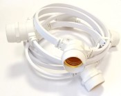 Белт-лайт Rich LED белый, 2-х проводной, между лампами 40 см, патрон-резина, RL-BL2-50M-125-W