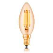 Ретро лампа светодиодная E14, золотой,  Sun Lumen