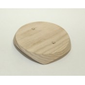 Круглая накладка для светильника D138, на бревно/плоская, серия Свет, Clever Wood