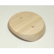 Круглая накладка для светильника D124, на бревно/плоская, серия Свет, Clever Wood