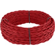 W6452348/ Ретро кабель витой 2х2,5 (красный) под заказ 20 м